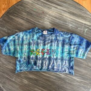 Vintage Grateful Dead Dancing Bears Crop Shirt